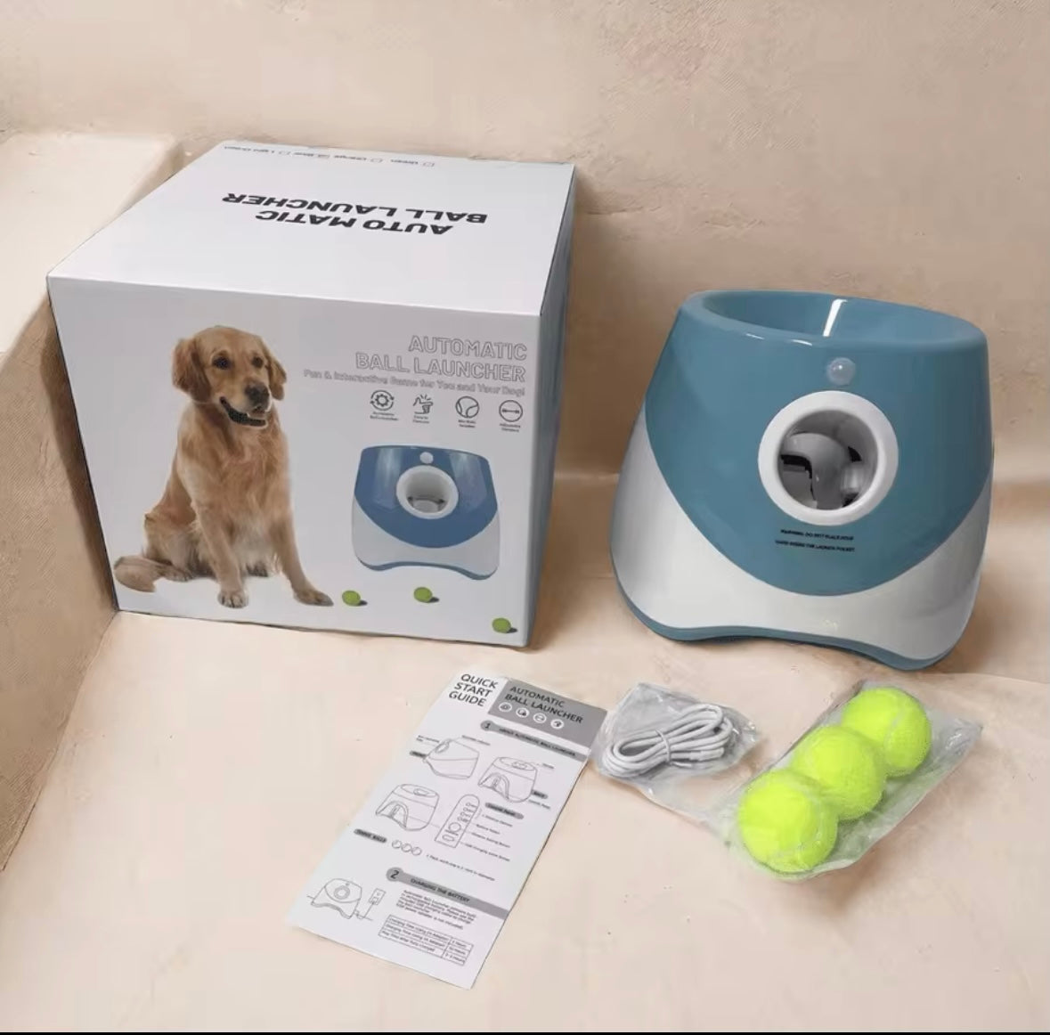 Lanceur de Balles pour Chiens - Amusement Illimité