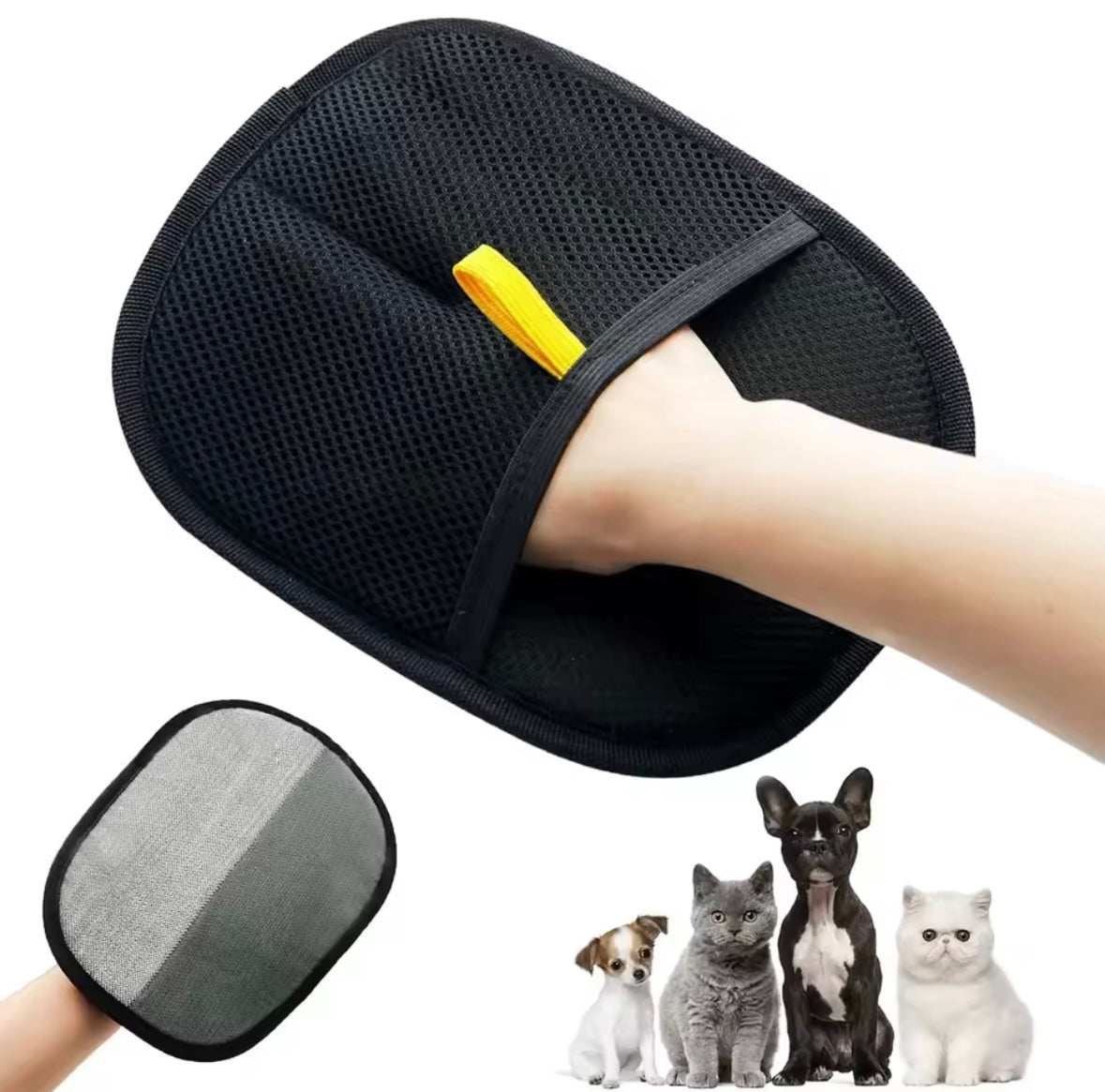 Outil d'épilation pour animaux de compagnie - Gants de toilettage réutilisables
