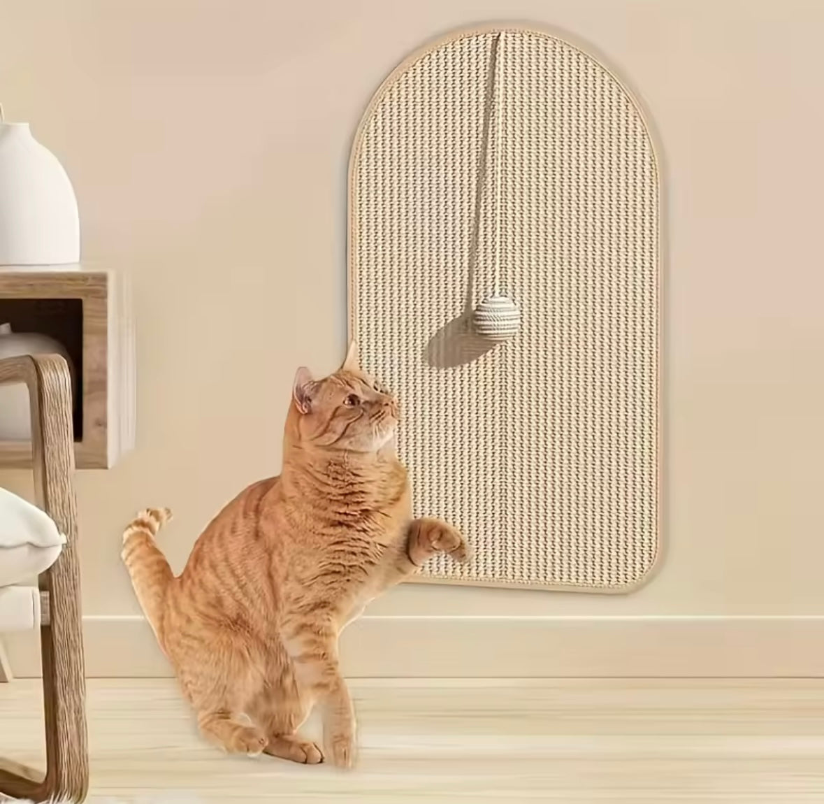 Tapis à gratter en Sisal pour chat - Durable et Ludique