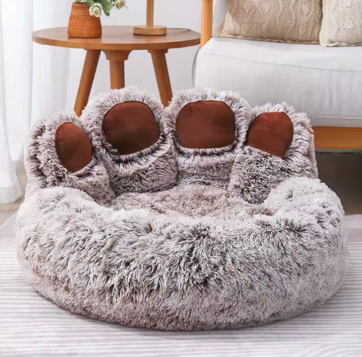 Canapé en Forme de Patte d'Ours - Confortable et Mignon pour Chien et Chat