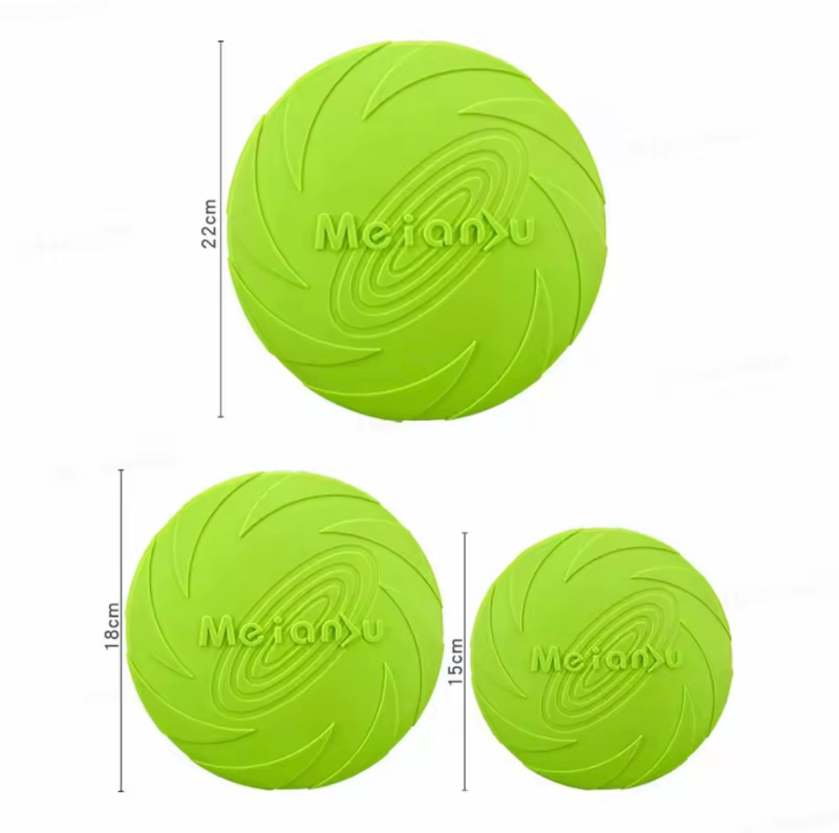 Disque Volant pour Chiens - Frisbee Résistant 6 Couleurs Disponibles