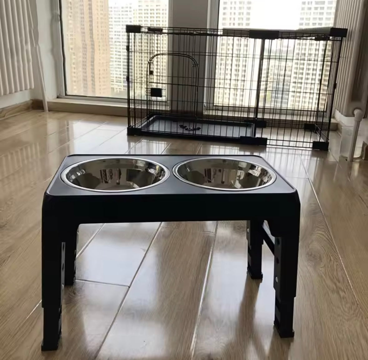 Mangeoire surélevée pour chien, support réglable