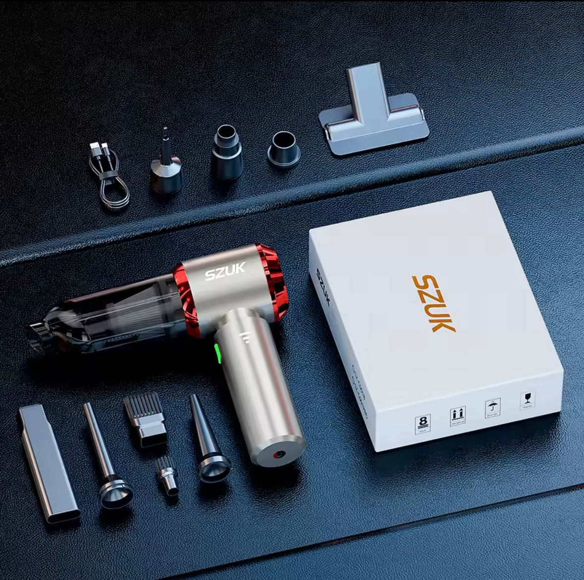 Mini Aspirateur Sans Fil 98500Pa - Portable et Puissant pour Voiture et Maison