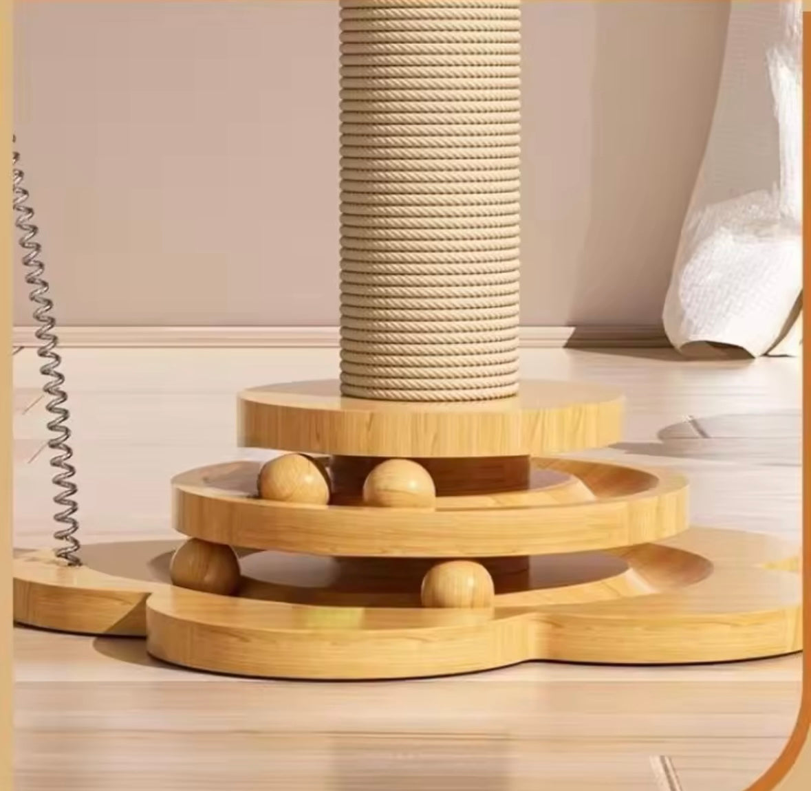 Jouet pour chat en bois massif - Divertissement pour vos félins