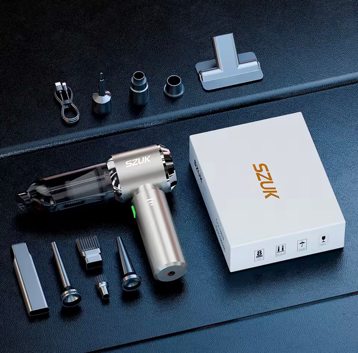 Mini Aspirateur Sans Fil 98500Pa - Portable et Puissant pour Voiture et Maison