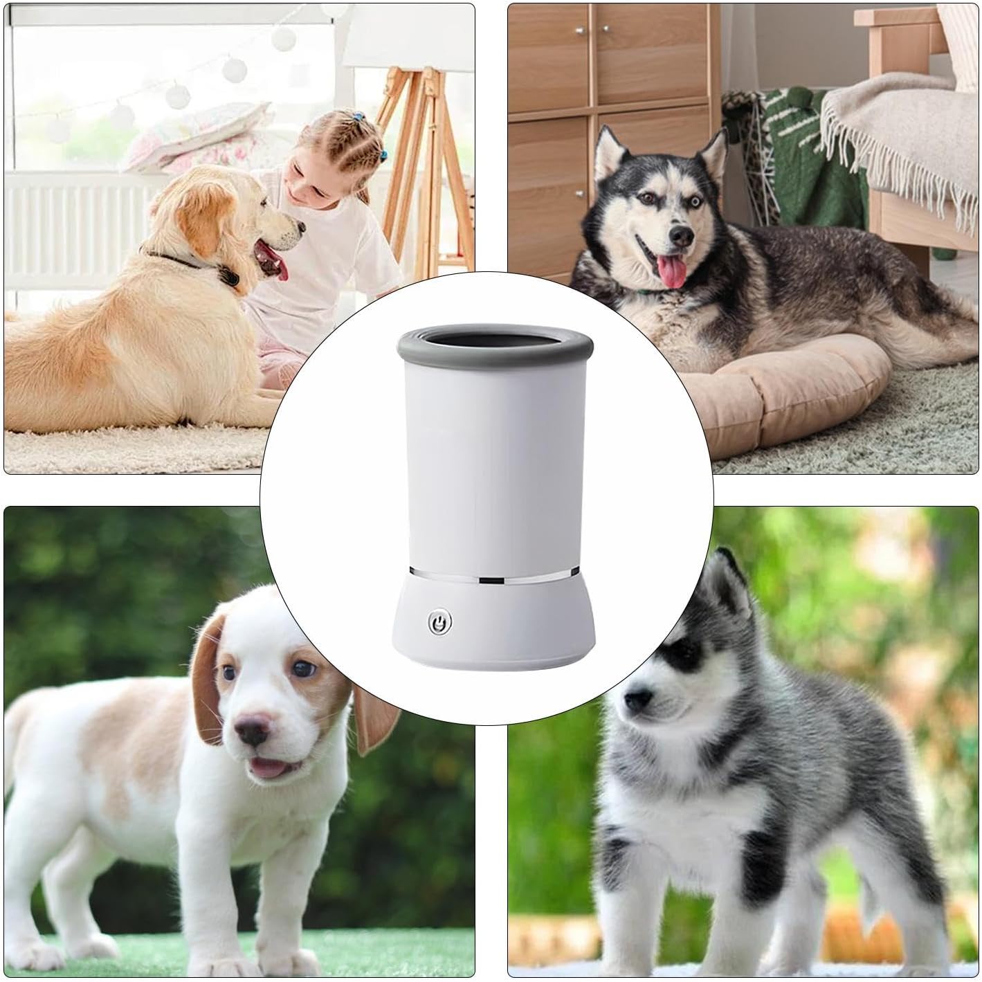 Laveur de Pattes Portable pour Chiens - Nettoyage Rapide et Efficace